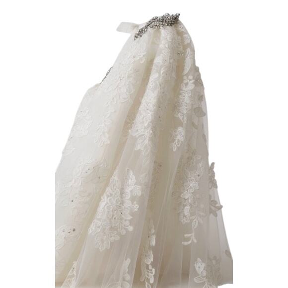 NWT Sophia Toli Wedding Dress Detachable Tulle Skirt Dream Dress Sz 6 Ivory - Picture 12 of 13